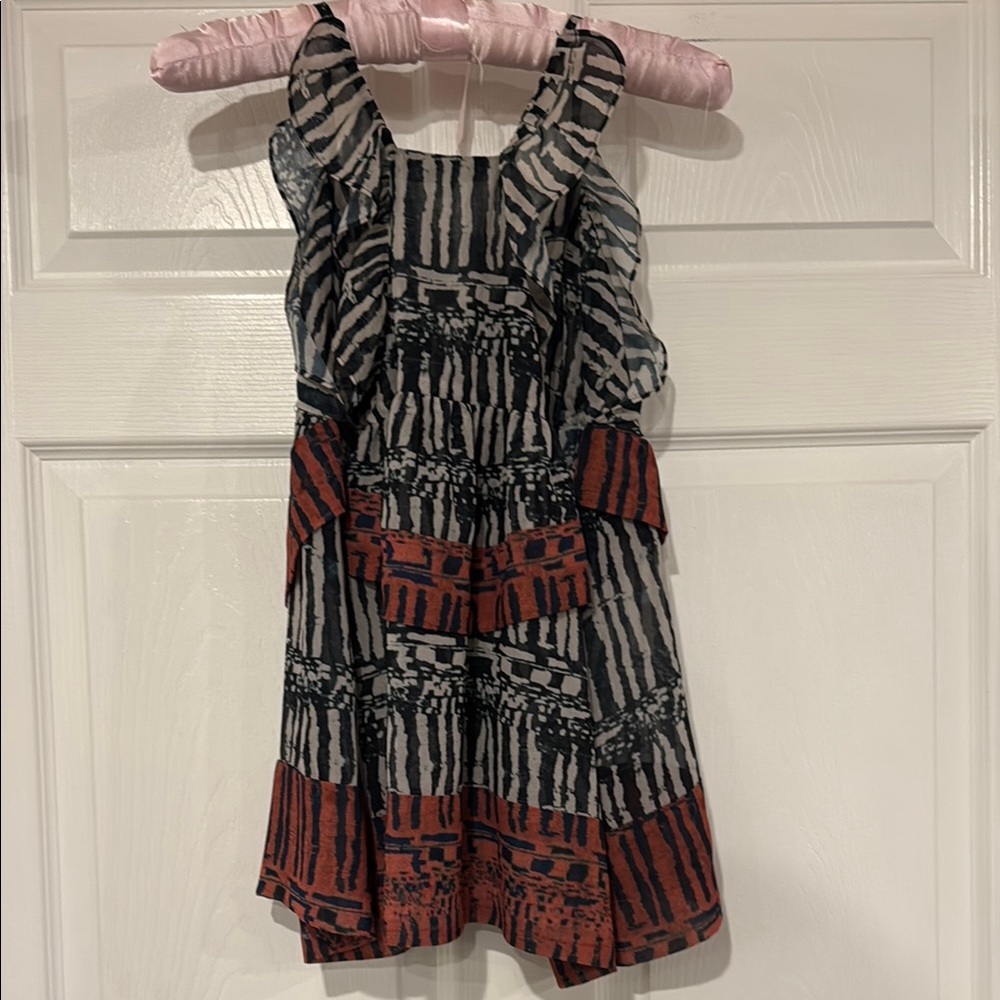 IRO Black and Red Striped Top - Picture 2 of 3
